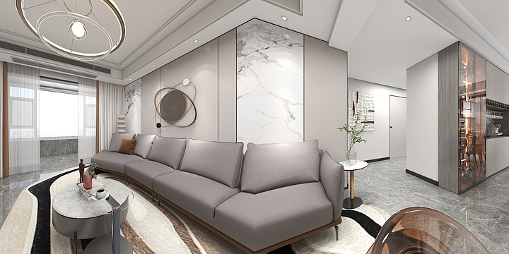 设计师郭鑫-兰庭郡一号楼西户9616-装修设计方案