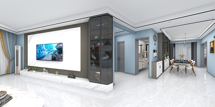 Z辉辉辉-公园大观801.dwg-装修设计方案