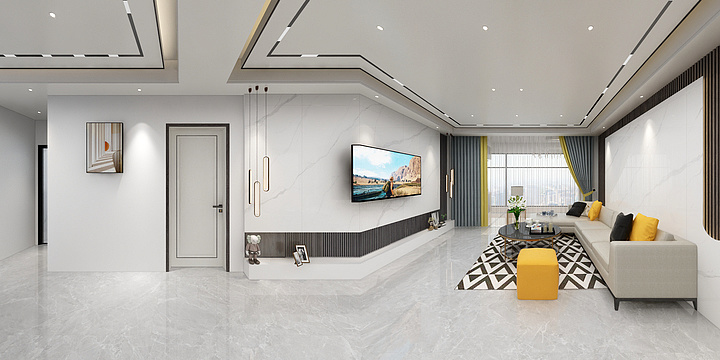 HNqEx-三口之家轻奢风.dwg-装修设计方案