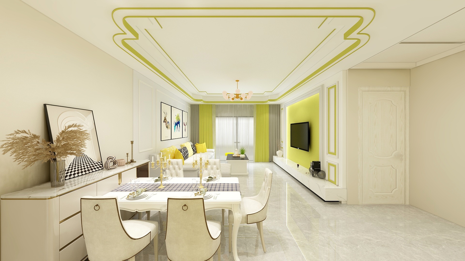 隔壁村面面-居住空间设计——闽侯博仕后户型-装修设计方案