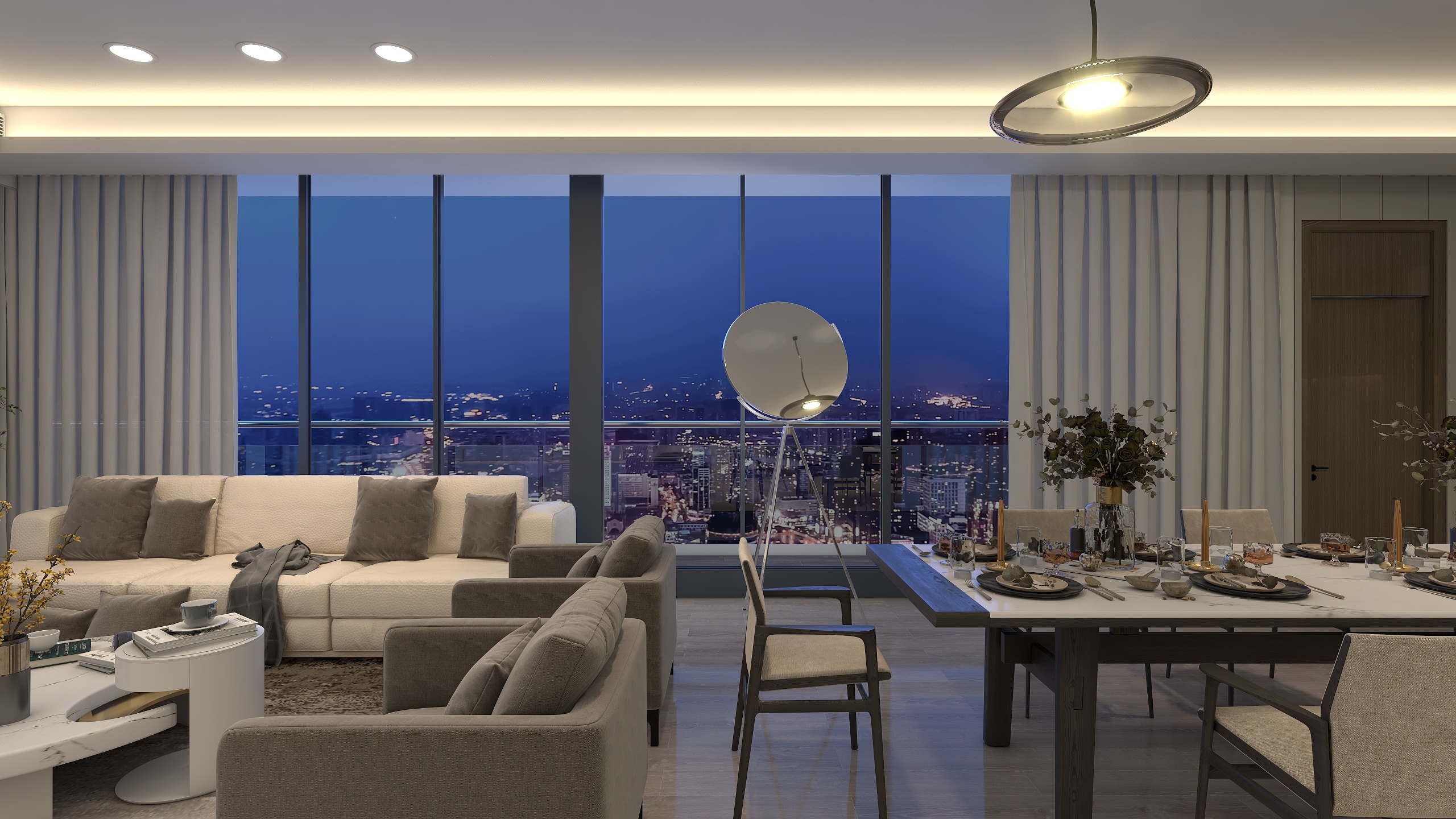 阿贺设计笔记-王嵐清丨现代轻奢丨琢华丨深湾一号193平-装修设计方案