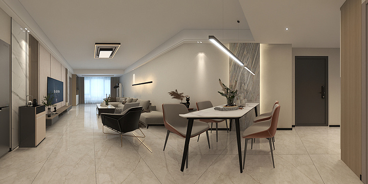 邵国彪-书香名邸现代简约三居-装修设计方案