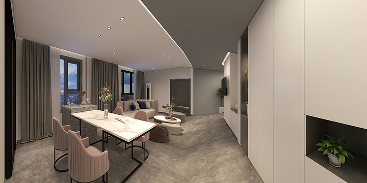 设计师李蓉-雅安山水城-装修设计方案