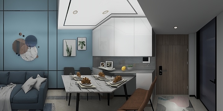 室内设计一小杨老师-源滩国际·姜姐4-104-装修设计方案