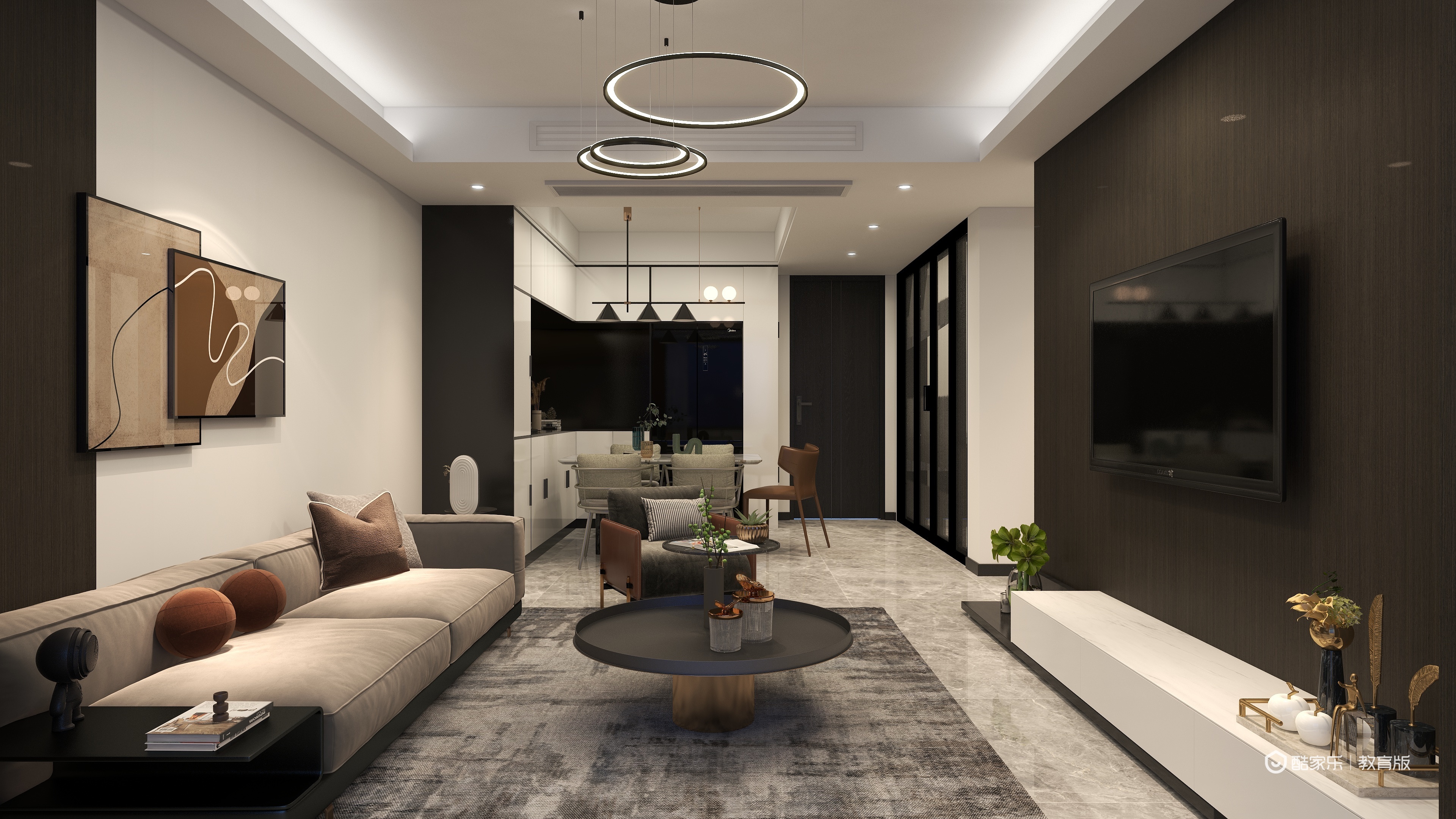 小北很会画饼-景华城-91㎡-装修设计方案