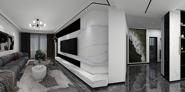 陕西居永悦建筑装饰工程有限公司-江河凯旋城28-2-1402.现代-装修设计方案