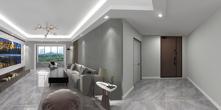 大角鹿瓷砖邱岗-恒萱书苑-装修设计方案