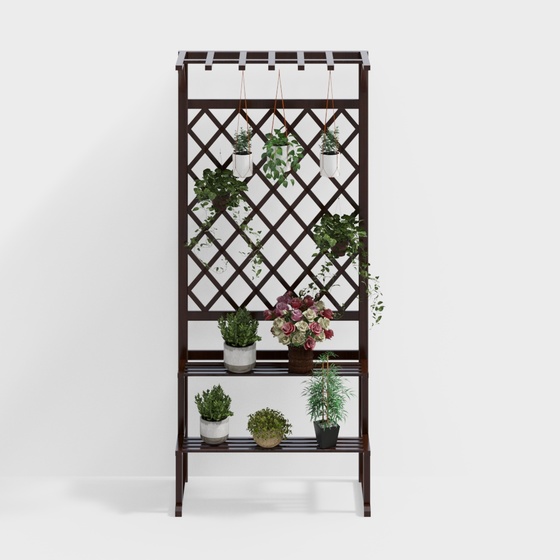 Asian Plant Stands,black