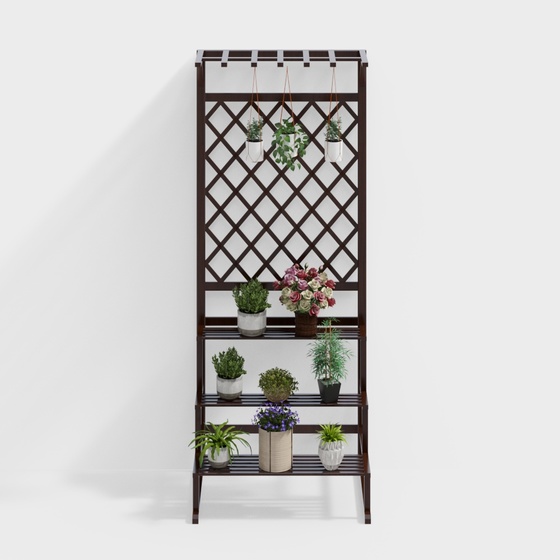 Asian Plant Stands,black