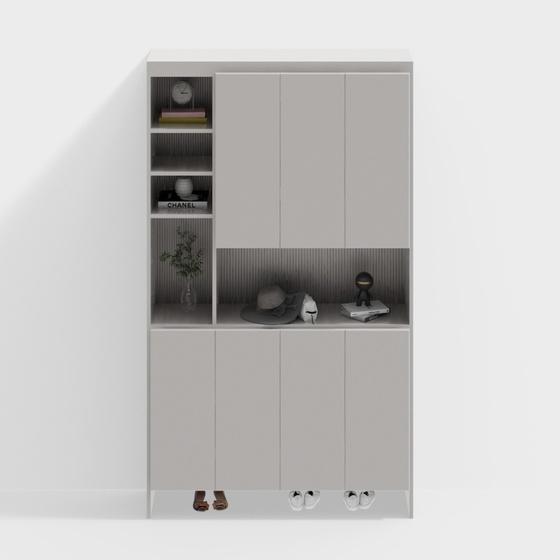 Modern Shoe Cabinets,Gray