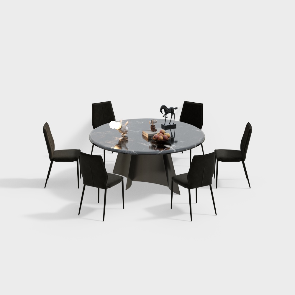 现代意式餐桌组合