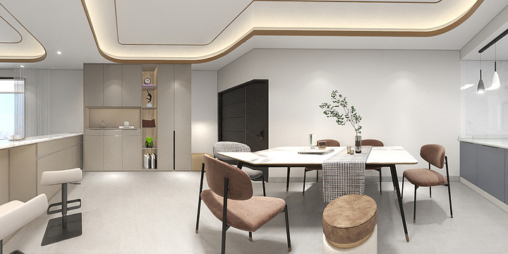 666设计小刘-银丰香槟桾-装修设计方案