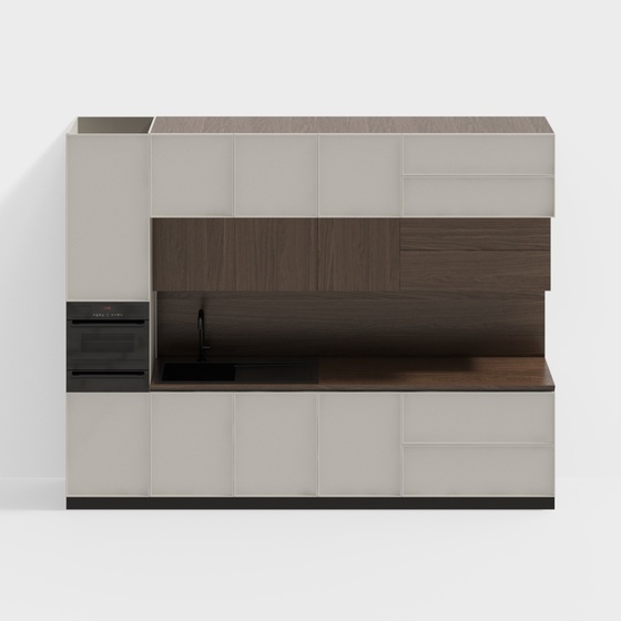 Modern Kitchen Cabinets,Brown