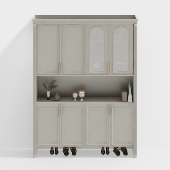 Modern Shoe Cabinets,Gray