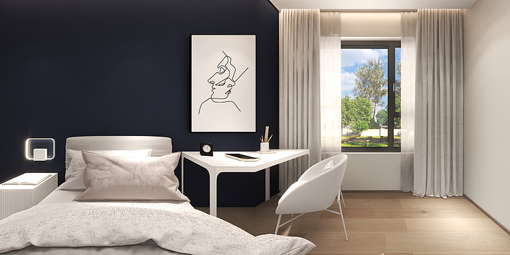 吉林瑞宝壁纸-嘉惠喜山109平-现代极简-设计空间产品系列-装修设计方案