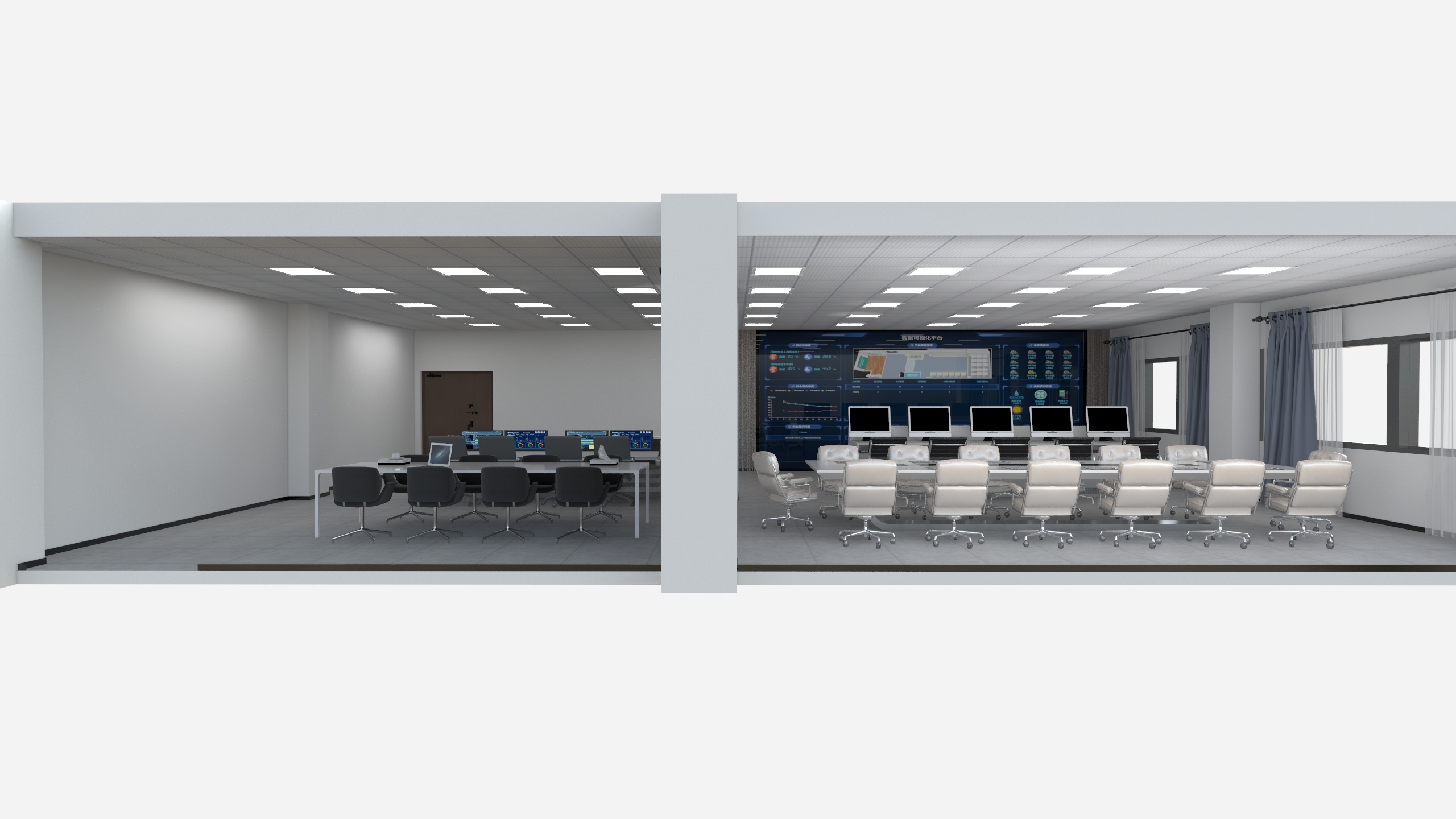 鲍朝辉-卫校消防监控中心-装修设计方案