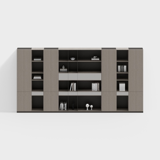 Modern Bookcases,Bookcases,Black+Brown