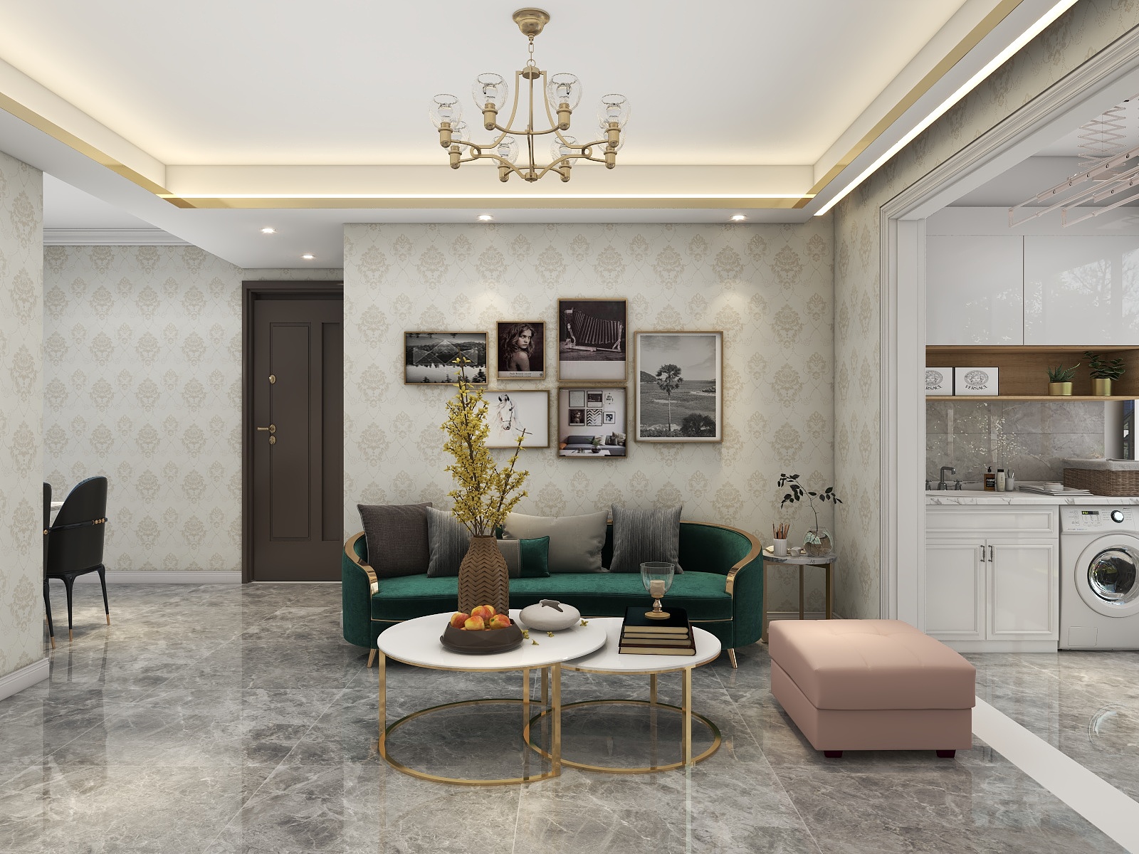 100元设计方案-145平米现代简约风格两室装修效果图