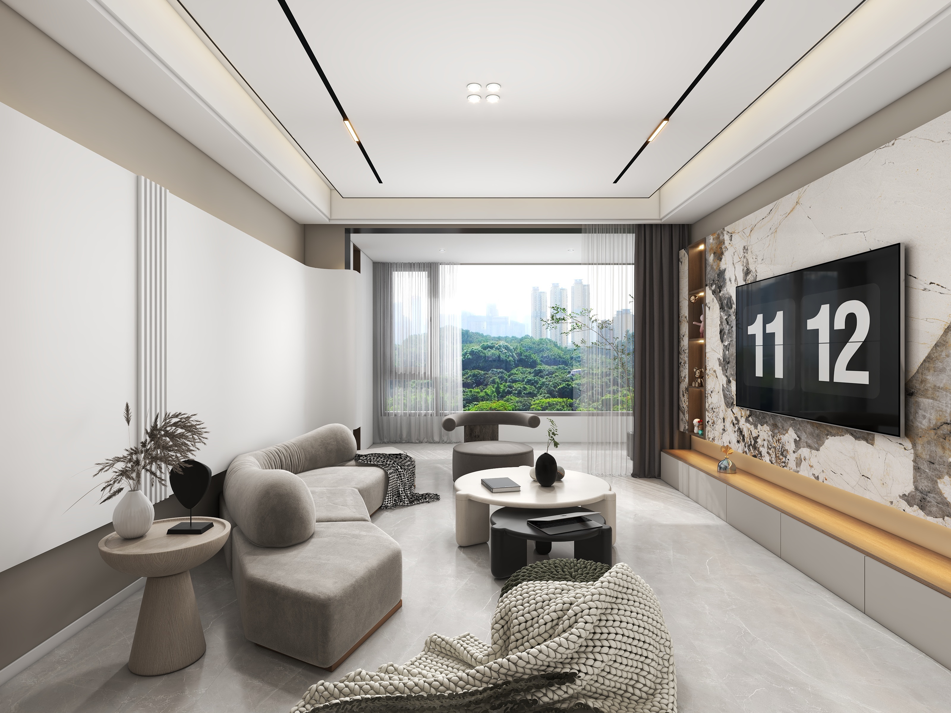 装修设计表现-星河丹堤124㎡1室-装修设计方案