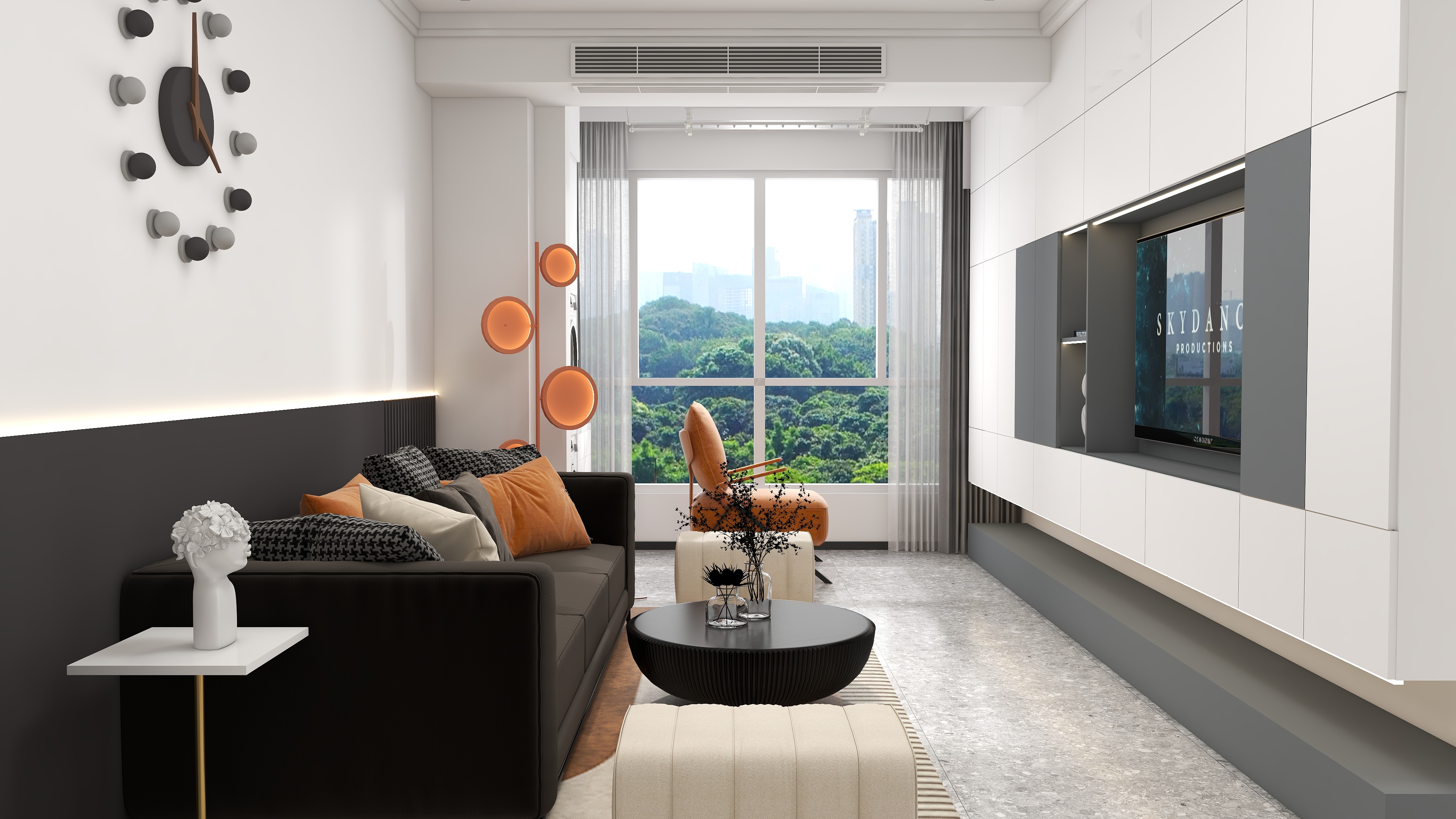 庄育霖-阜阳御景嘉苑86平北欧3室装修效果图