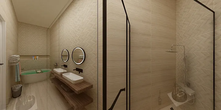 Zied Bourguiba的装修设计方案:modern bathrom