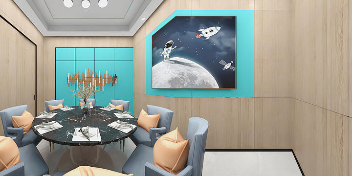 放羊的小灰灰-餐厅-装修设计方案