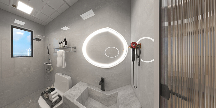 C类设计-明亮酒店豪华房-装修设计方案