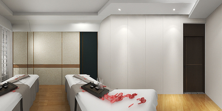 Flower设计-美容美发店-装修设计方案