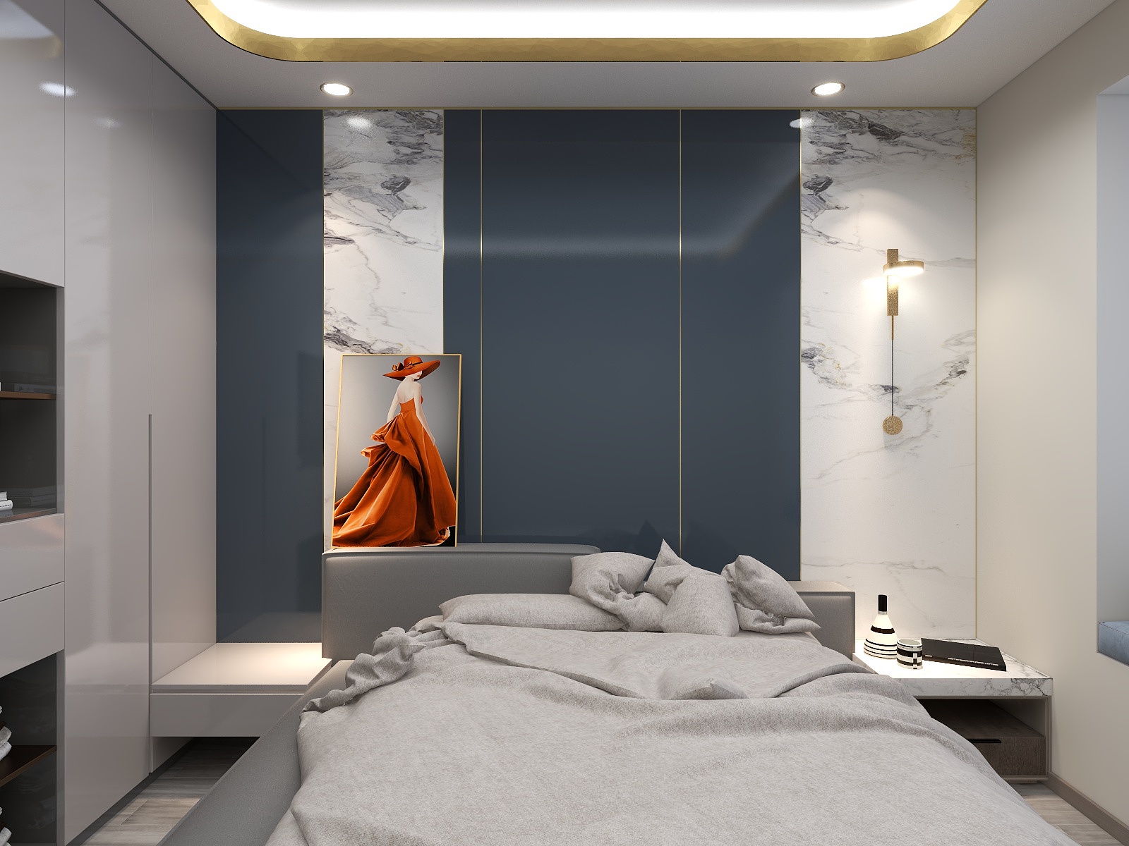 Sk设计室-简约奢华山水居-黄-装修设计方案