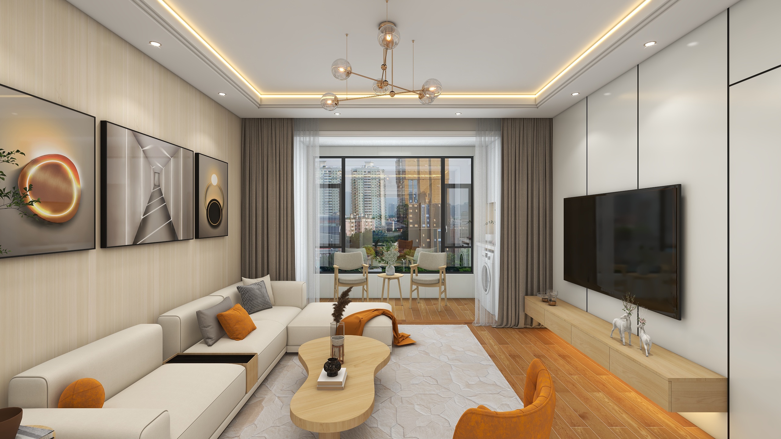 环宇0315-合启公馆   原木风装修效果图