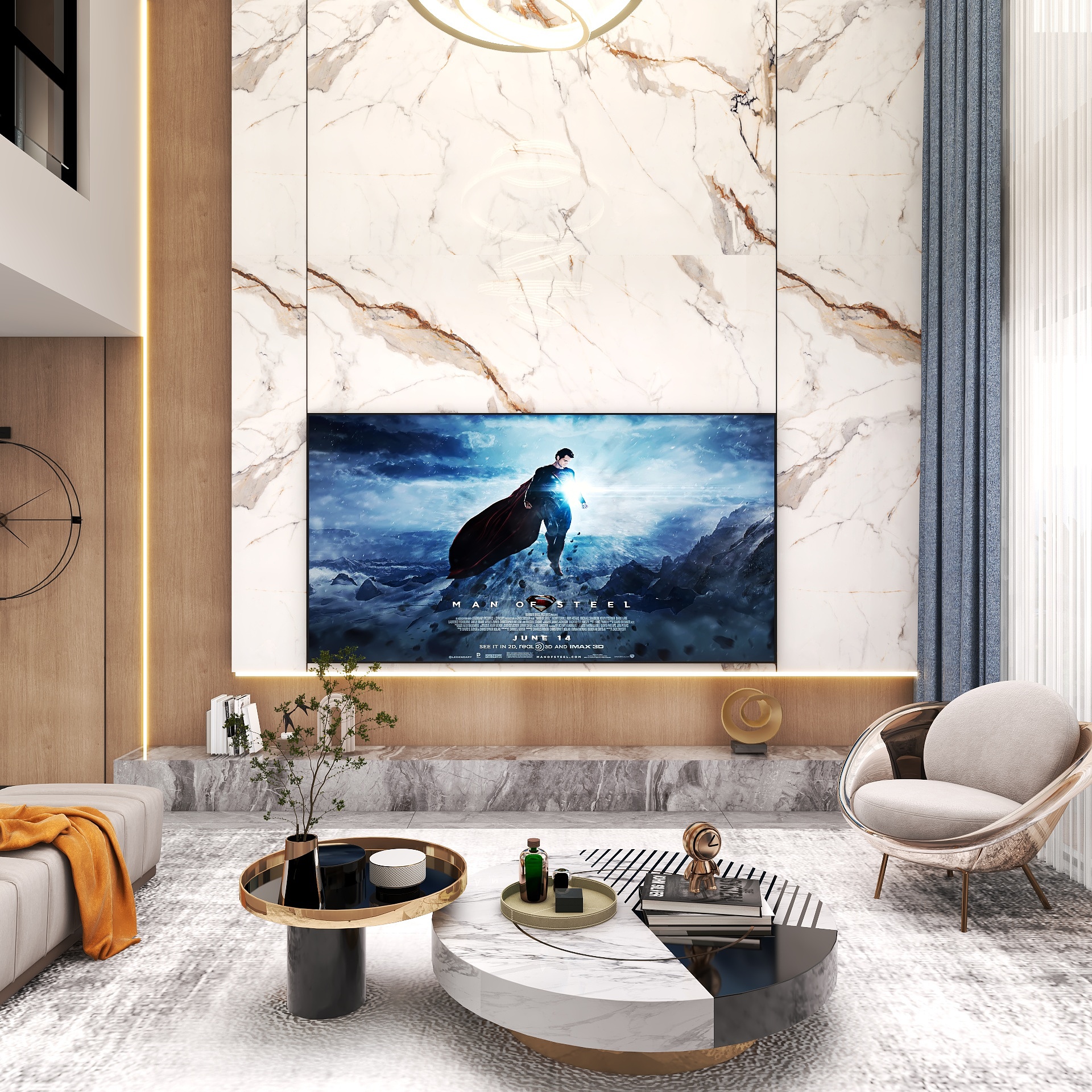 蒋祥如-186㎡现代简约装修效果图