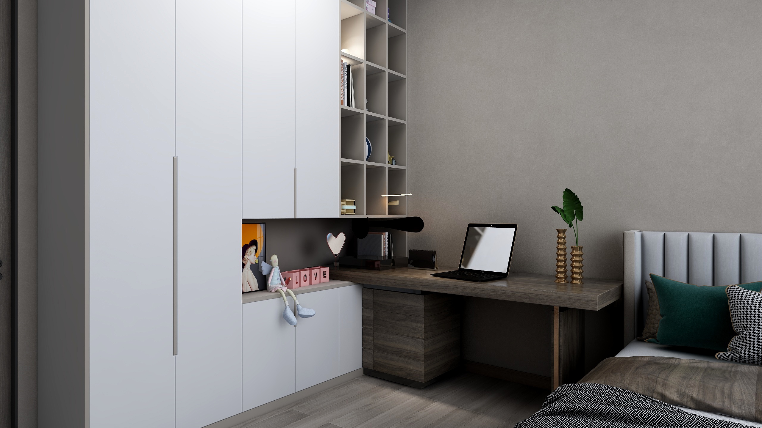 Kyrinx-新世界A2-701-原木风-装修设计方案