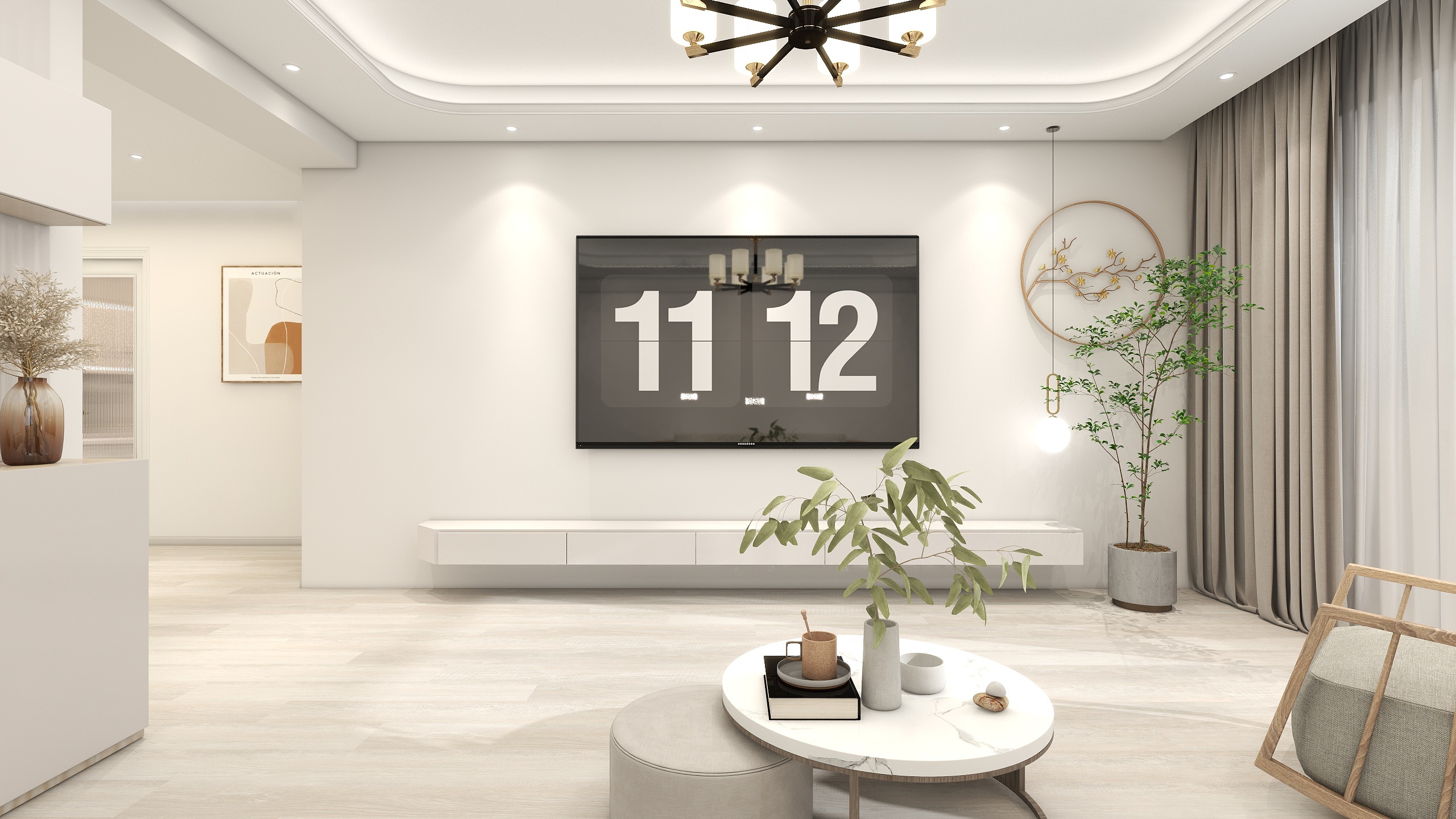 随便搞-两室一厅一卫一厨 新中式风格-装修设计方案