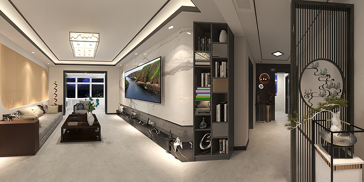 爱菲尔设计杨森-守创装饰-潘庄社区-装修设计方案