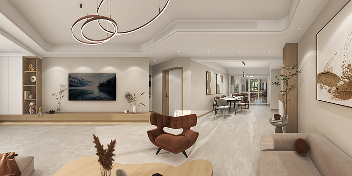 诗玥室内设计工作室-信歌万田牡丹花园4-2-102-装修设计方案