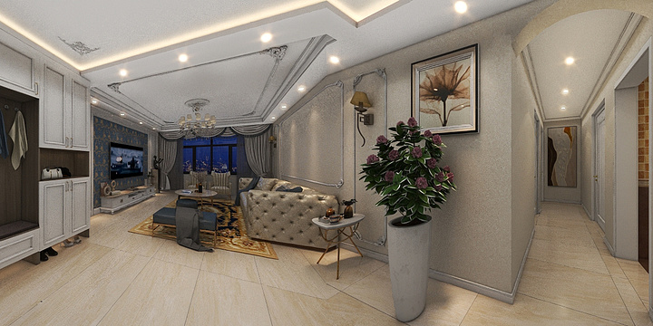 VIP专业设计-金山华府7--145  简欧-副本-装修设计方案