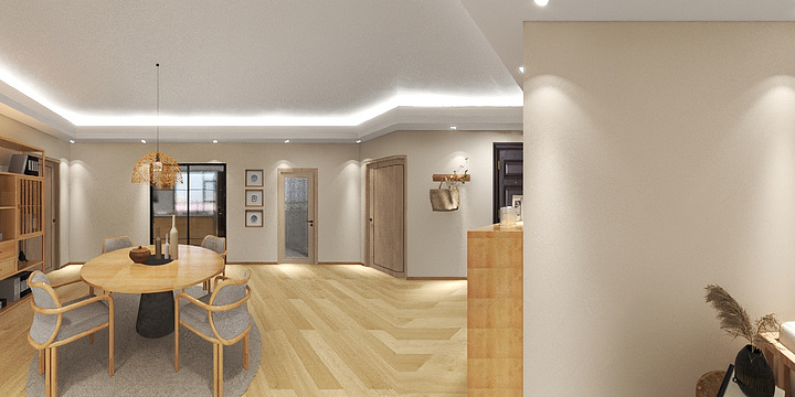 原创定制设计师-现代原木风格设计-装修设计方案