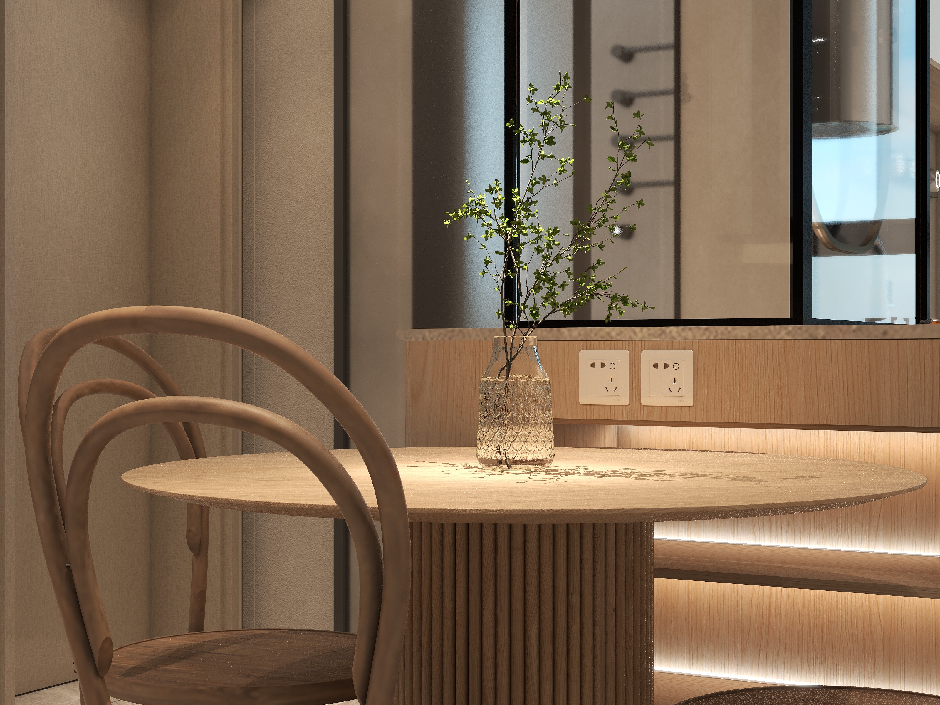 RED空间艺术-闲饮一杯茶-50平米自宅方案-装修设计方案