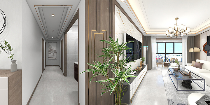 毕圣洁lAsN-B户型方案新中式-装修设计方案