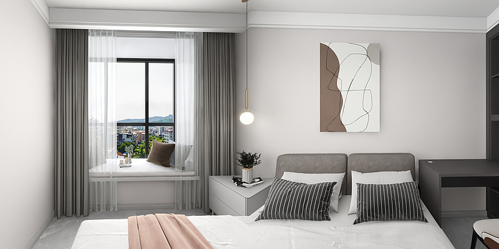 设计师张彩龙-现在简约105.dwg-装修设计方案