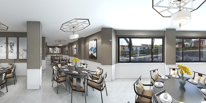 唐糖的糖果屋-一亩三分地酒店一楼-装修设计方案