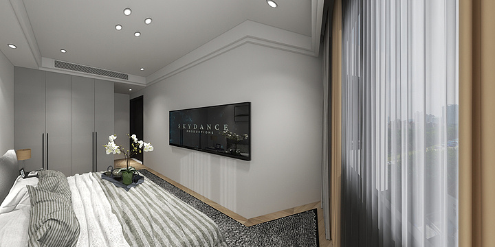 全景的效果图-建湖天铂二期17幢801室-装修设计方案