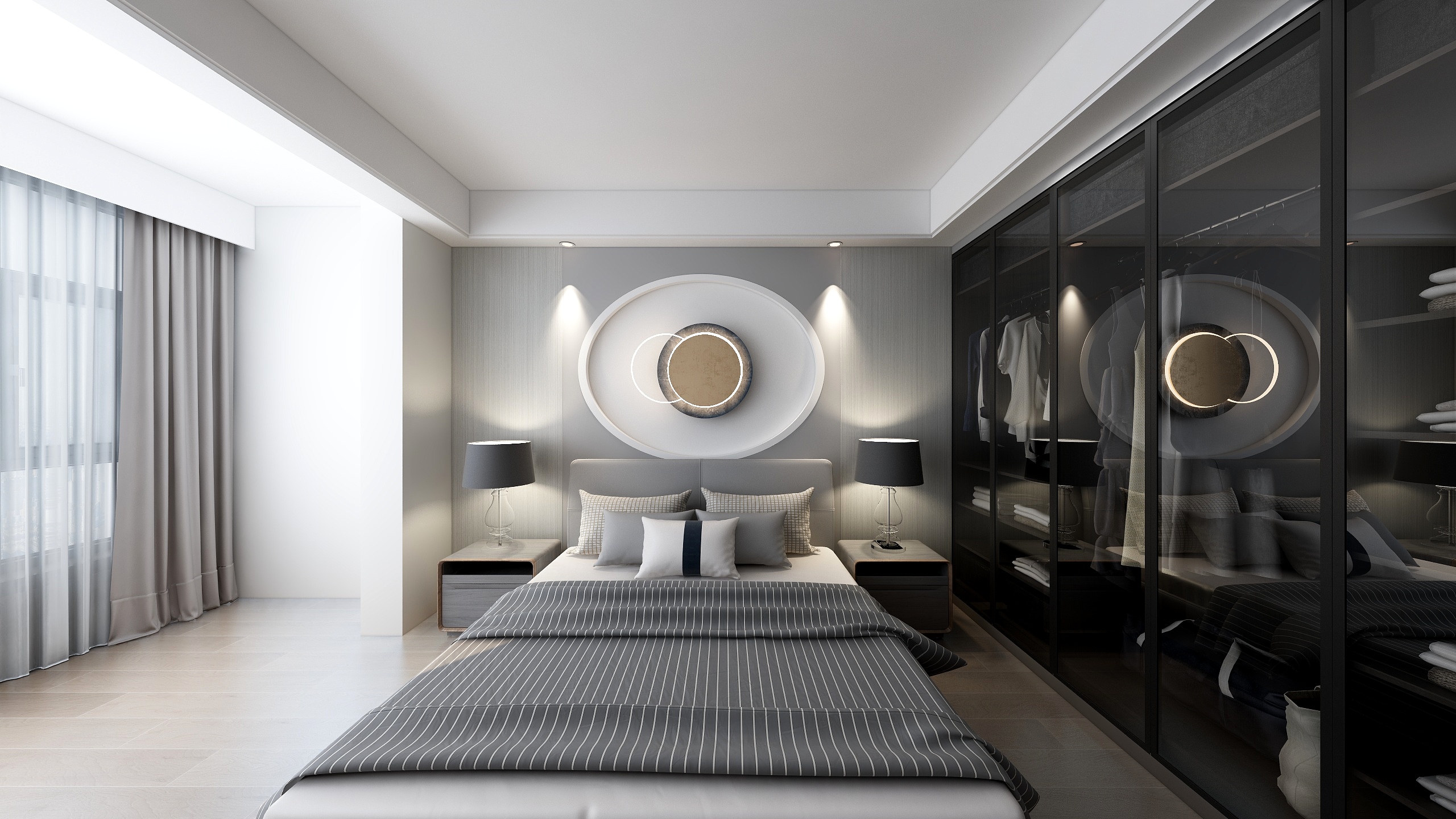 学华装饰-铂金公馆1-301效果图-装修设计方案