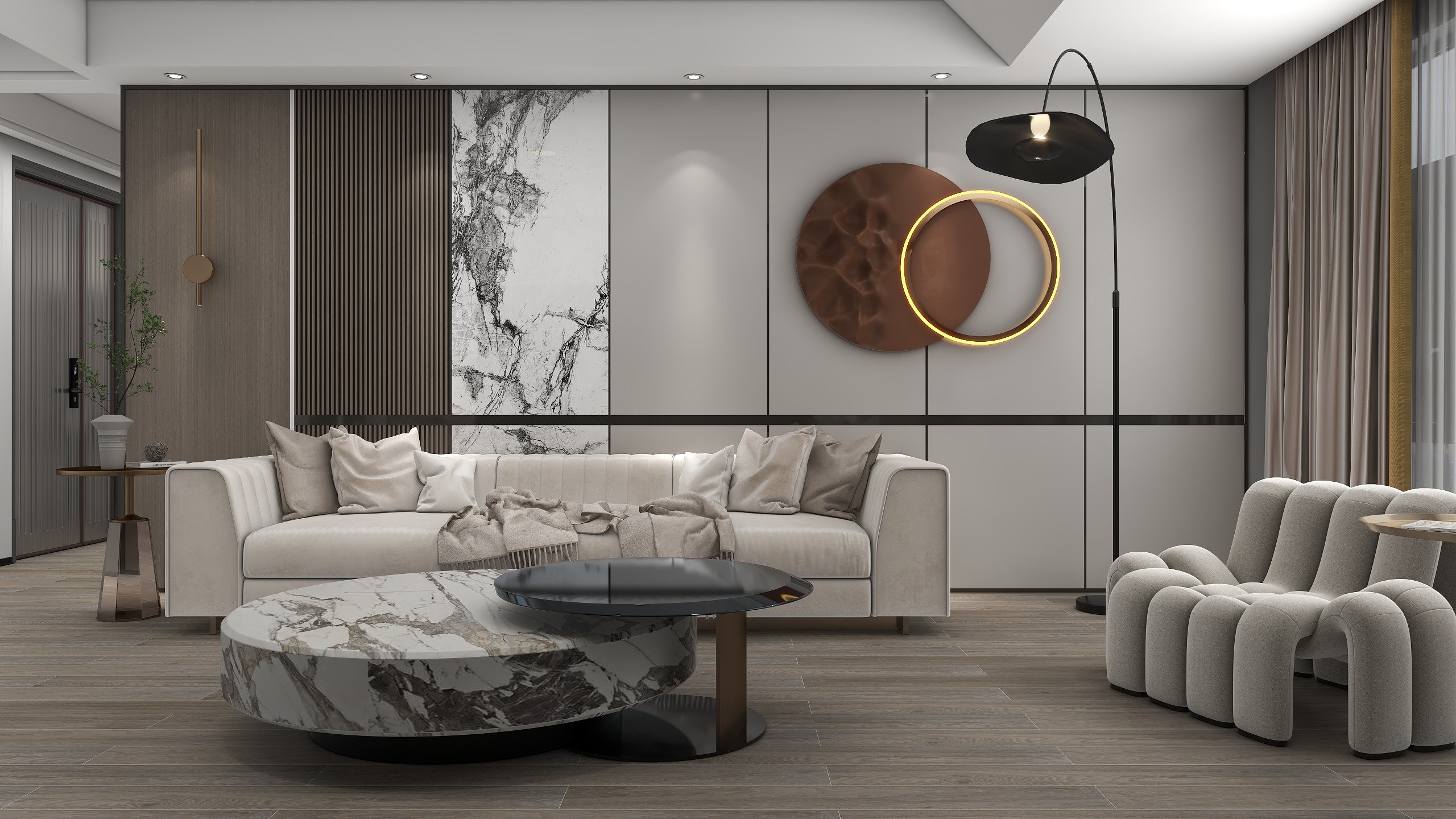 是小猪先生啊-私人+现代极简风-装修设计方案