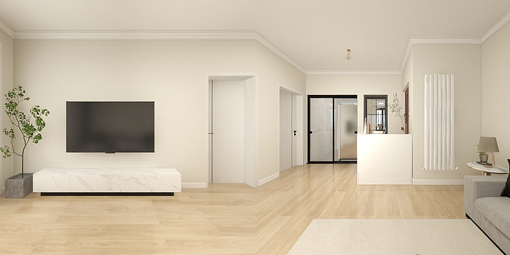 河南龙创装饰-淮河路25号院9栋1单元3楼西户-装修设计方案