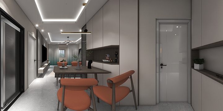 兮颜设计-金地都会名悦-装修设计方案