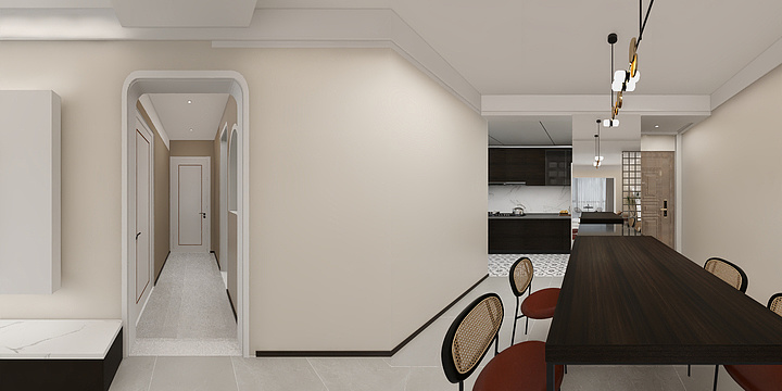 shaokggs-福瑞中央公园94㎡-装修设计方案