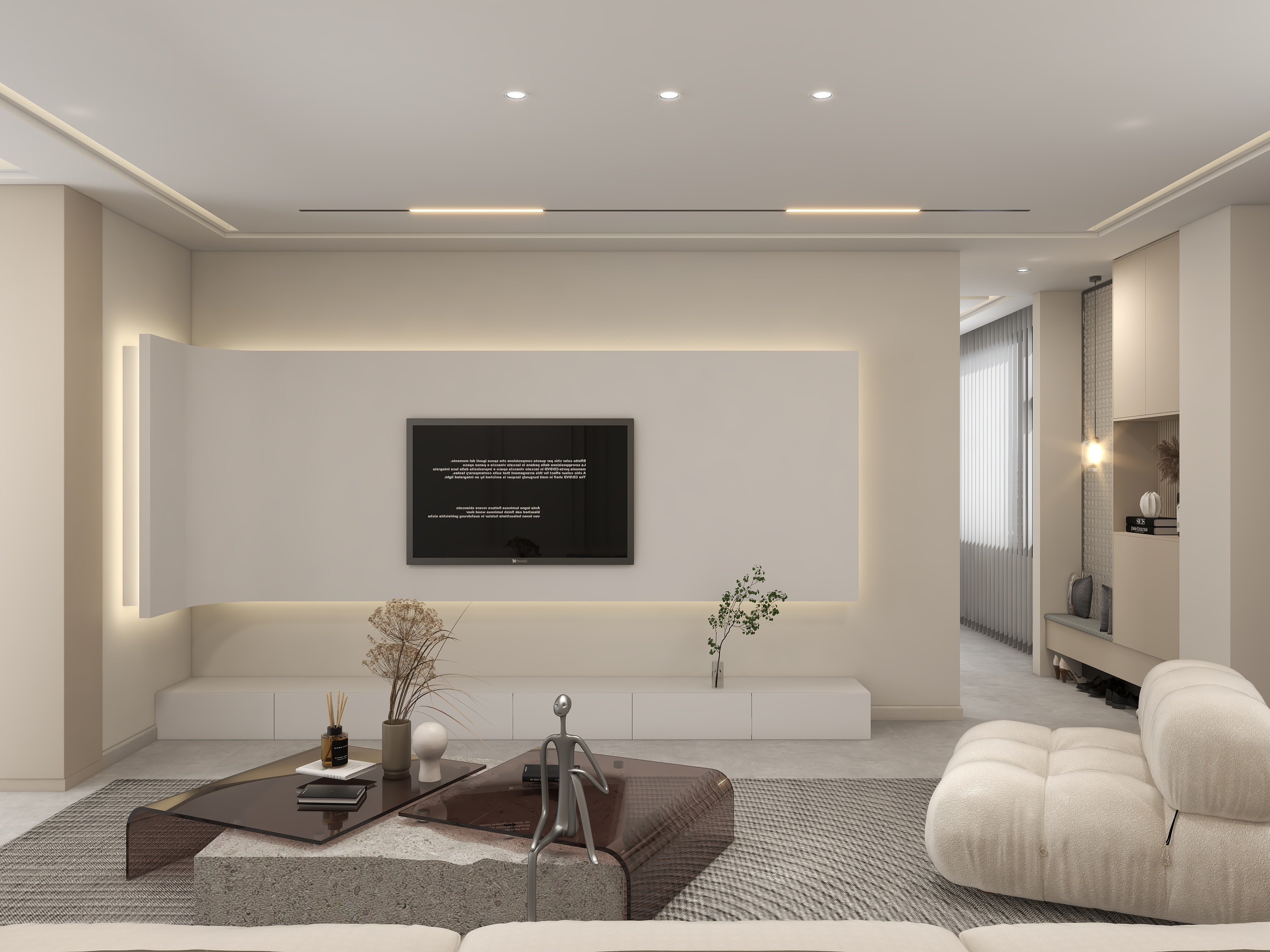 意识卷卷-奶油风别墅-装修设计方案