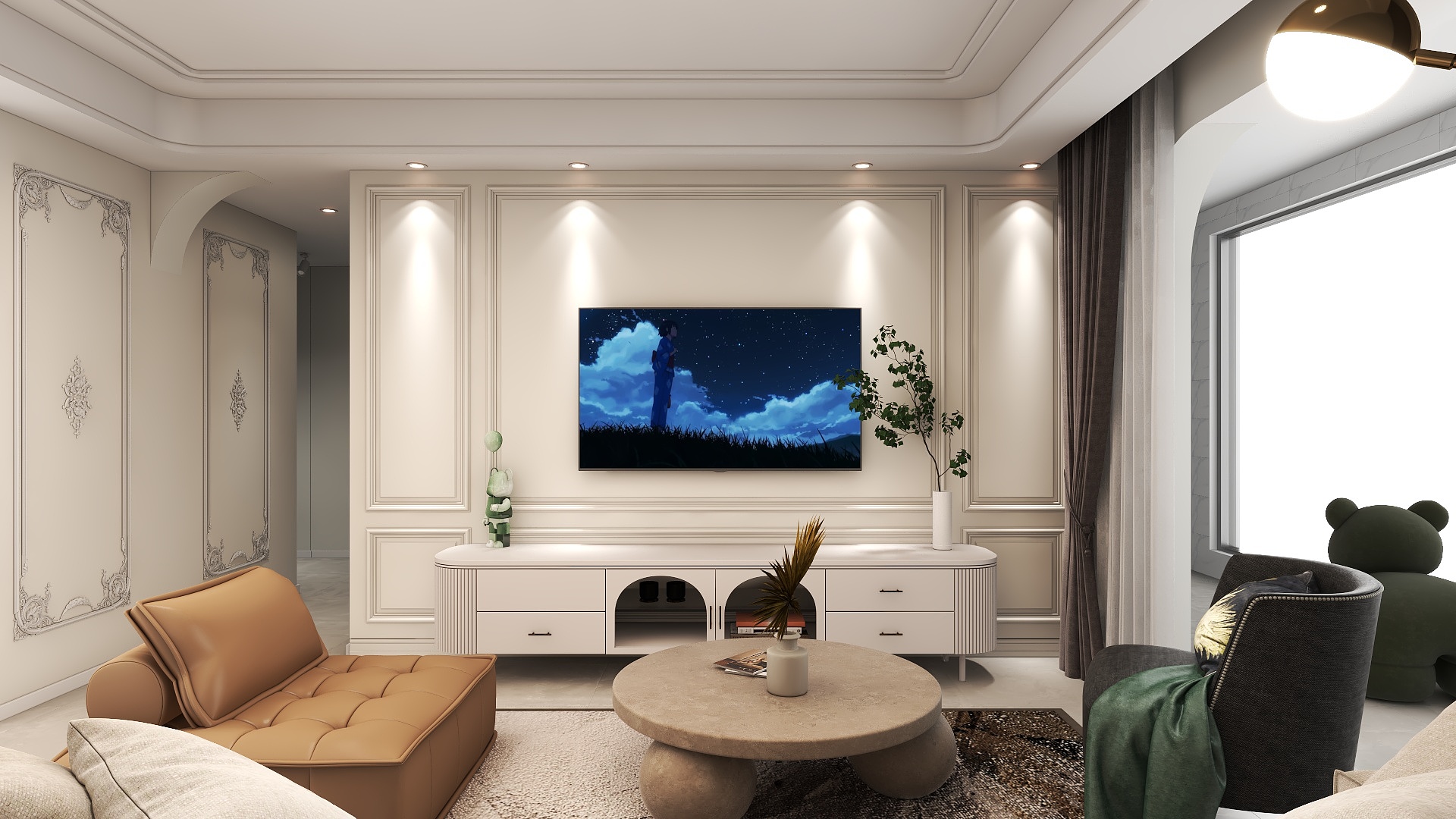 异型空间设计-115㎡3室-装修设计方案