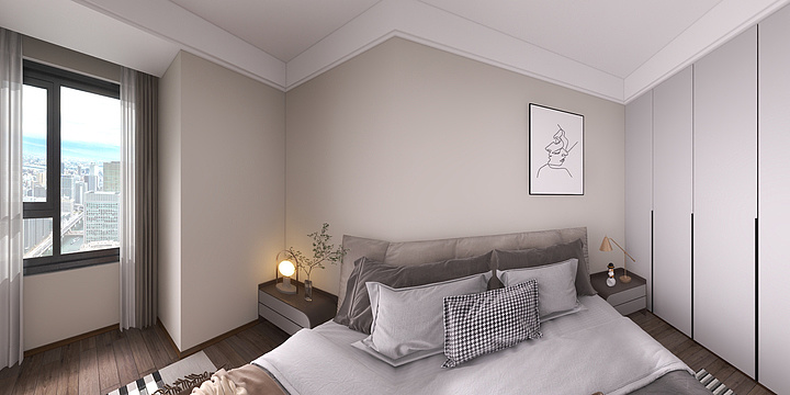 夏茂容-现代卧室-装修设计方案